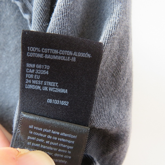 Free People We the Free Aubrey One Shoulder Graphite Gray T-Shirt - Picture 15 of 15